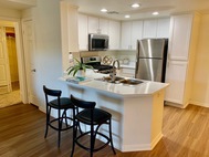 Ritiro Las Vegas breakfast bar white cabinet kitchen view